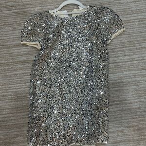 Crewcuts Silver Sequin Kids Formal Dress